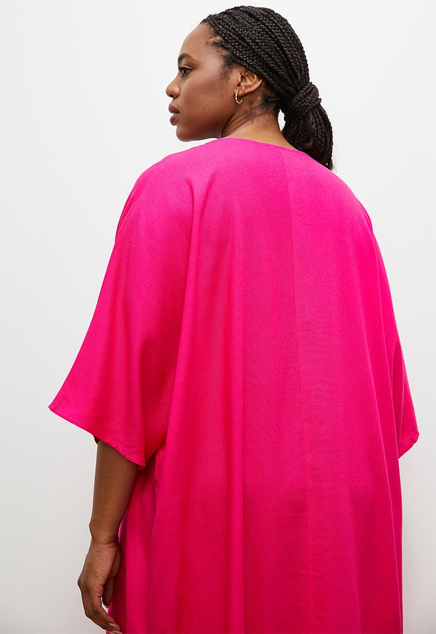 edit - Maxi kaftan dress - fuschia