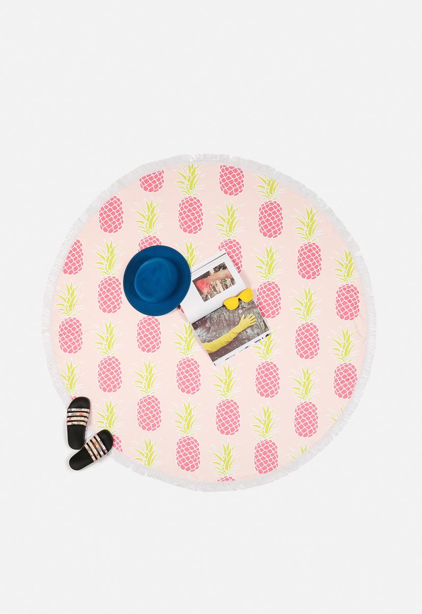 Superbalist Towels - Pineapple Round Towel