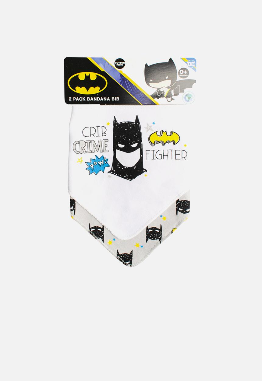 Character Group - Batman 2 pack bandanna bib - grey