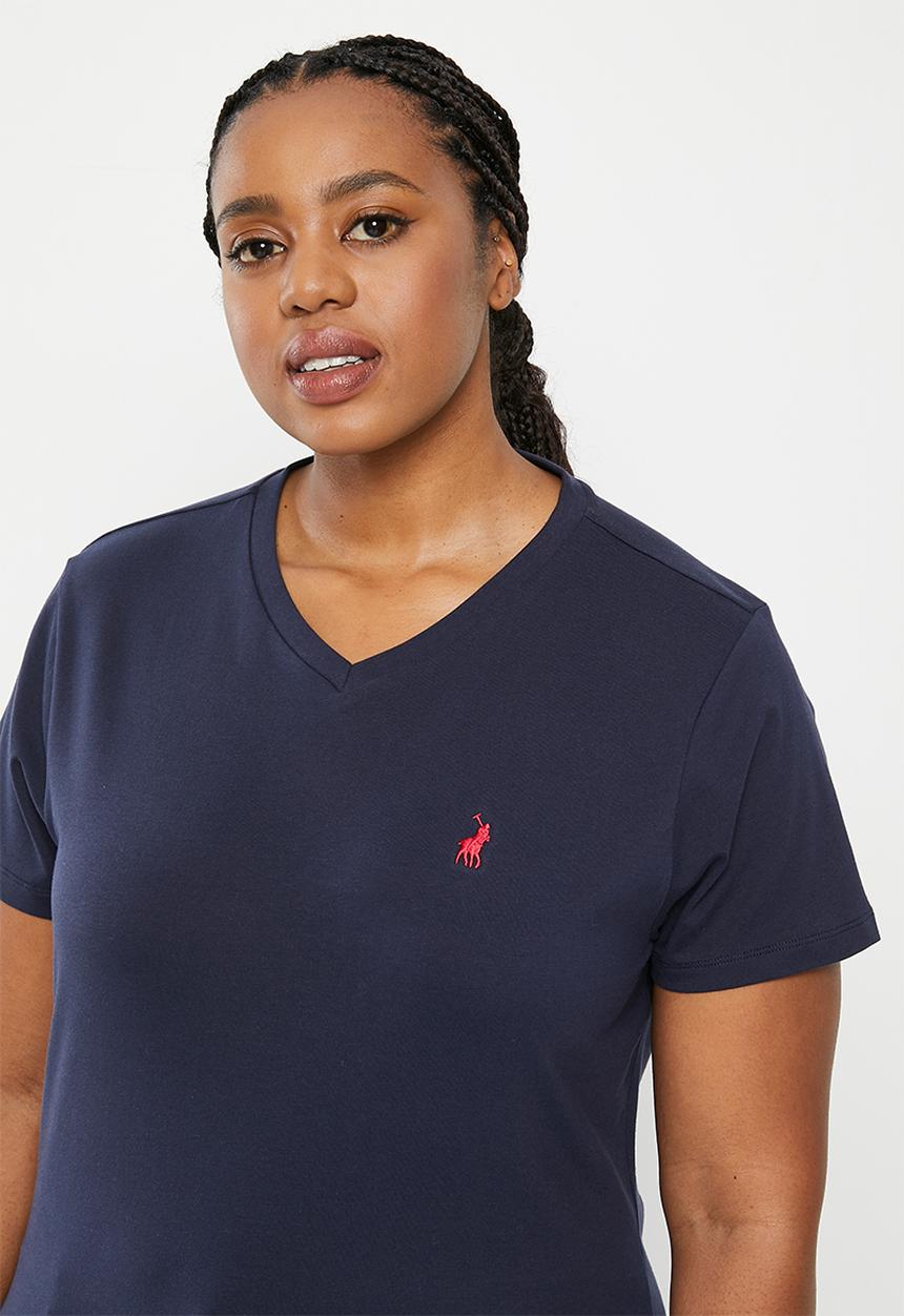 POLO - Plus kelly v-neck tee - navy
