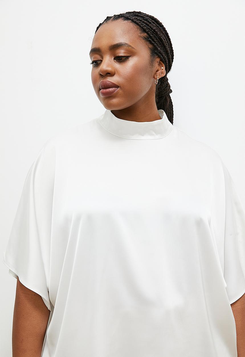 edit - Basic satin shell - ivory