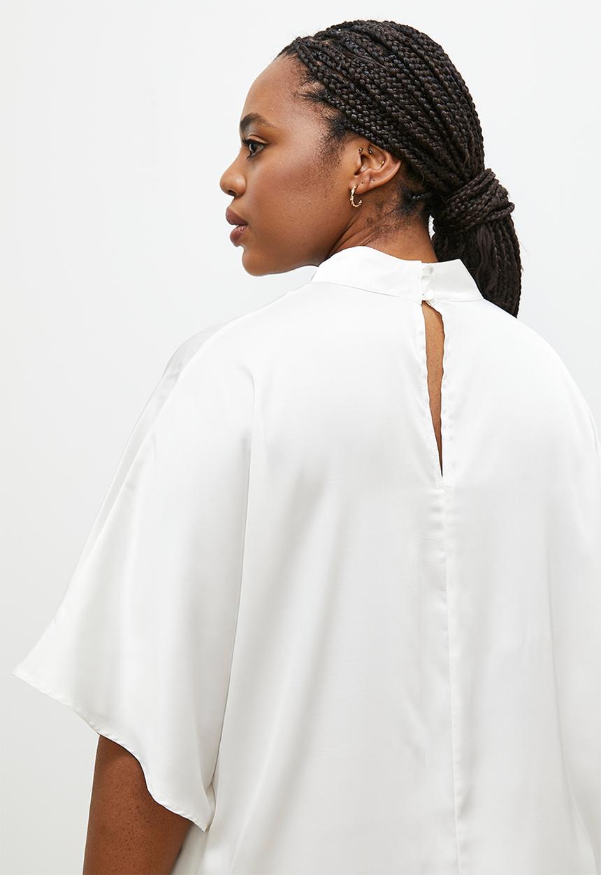 edit - Basic satin shell - ivory