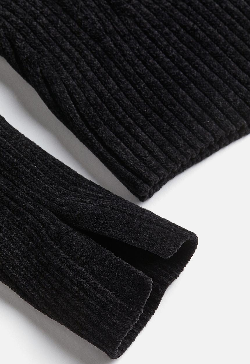 H&M - H&M Studio: Chenille chelsea-collar jumper - charcoal grey