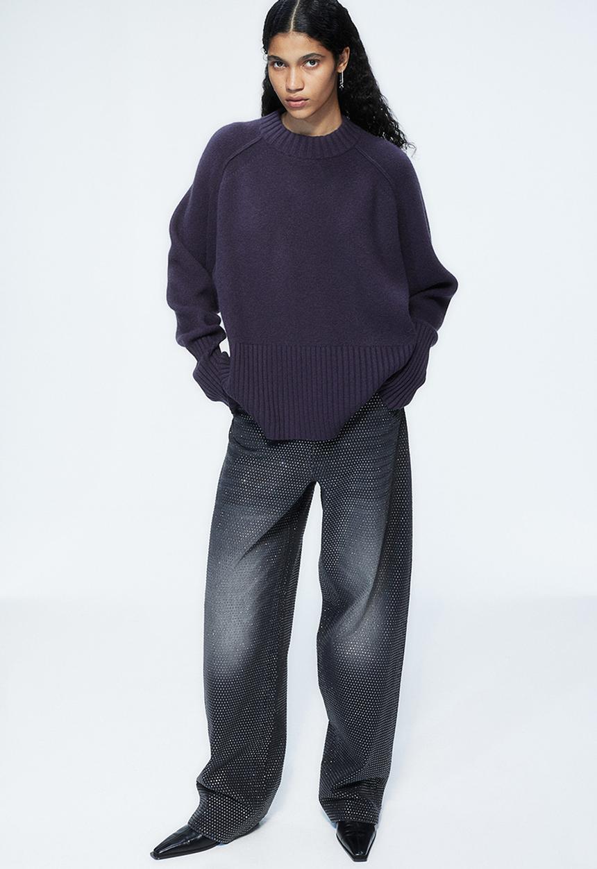 H&M - H&M Studio: Cashmere jumper - dark mauve