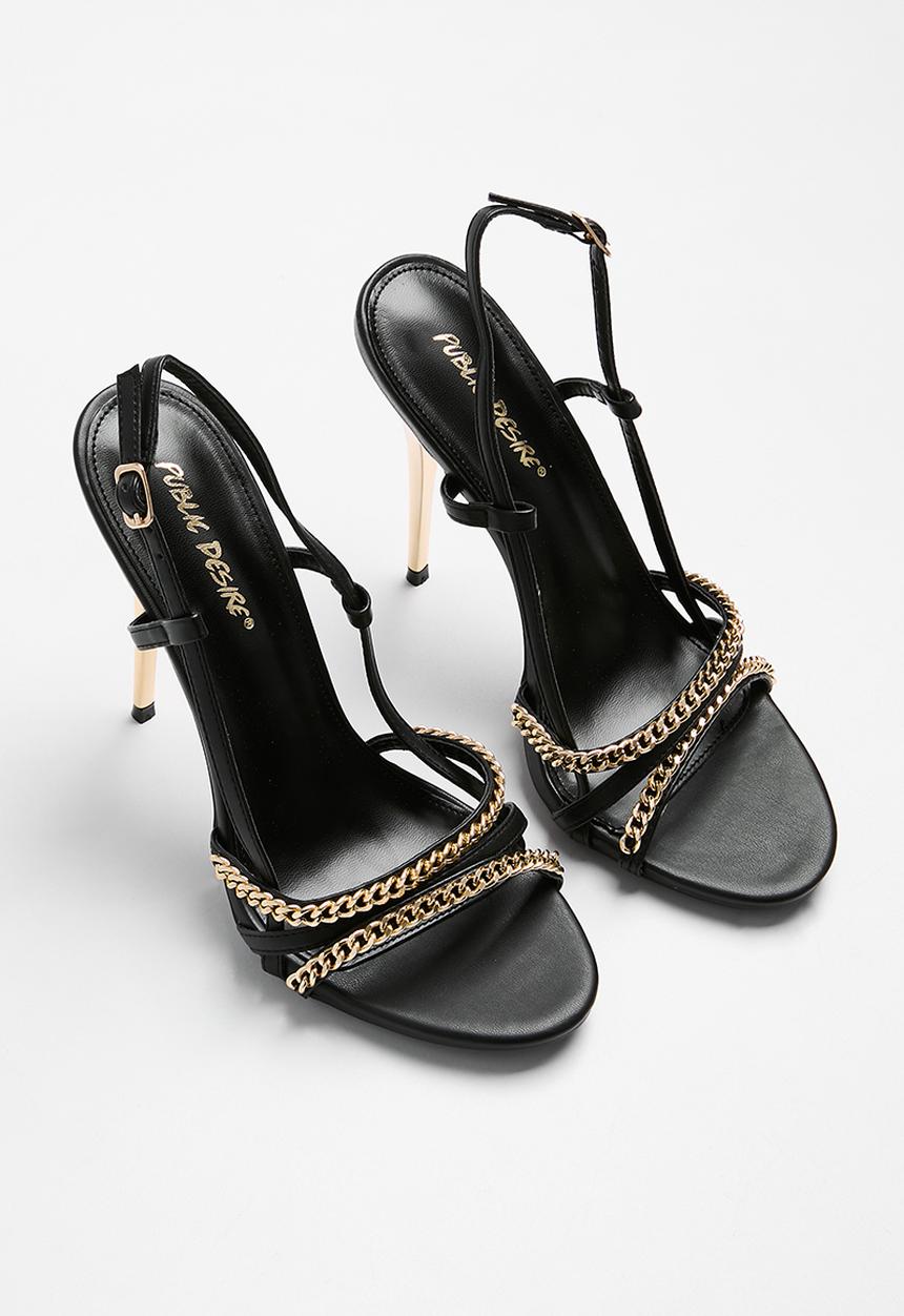 Public Desire - Cleopatra stiletto heel - black