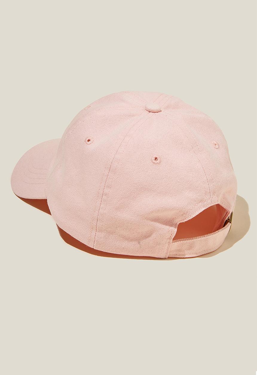 Rubi - Classic dad cap - single flower motif/pink