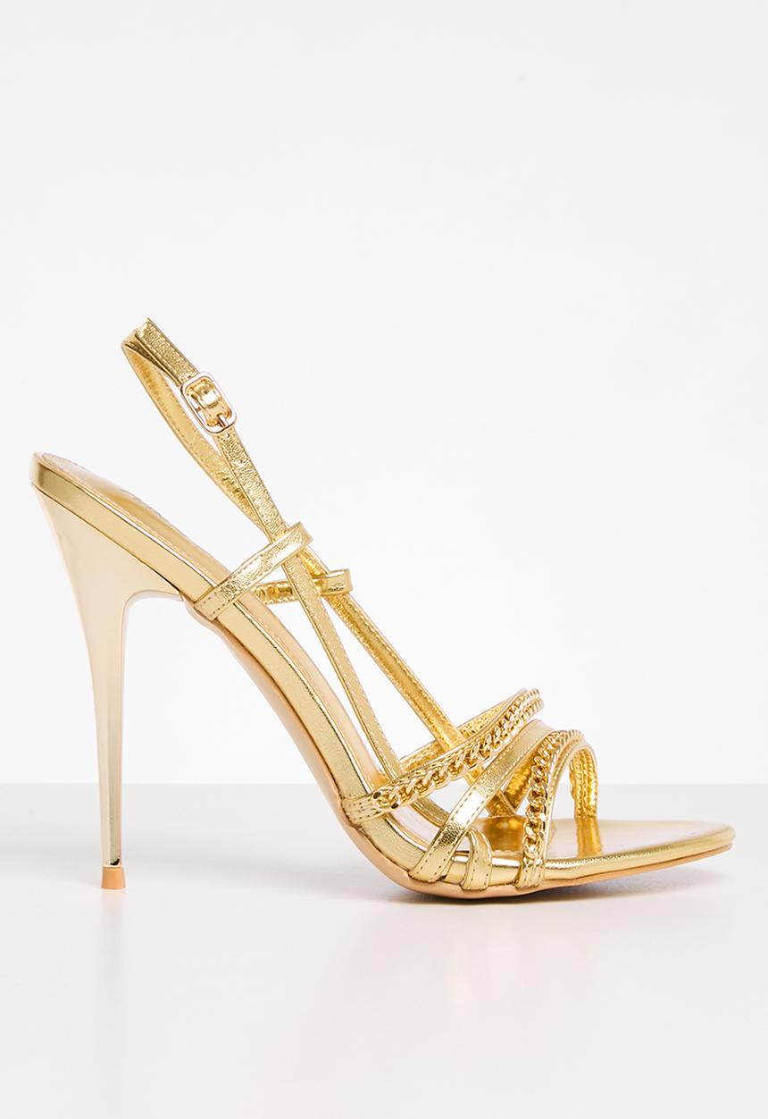 Public Desire - Cleopatra stiletto heel - gold