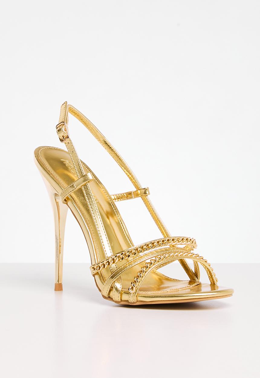 Public Desire - Cleopatra stiletto heel - gold