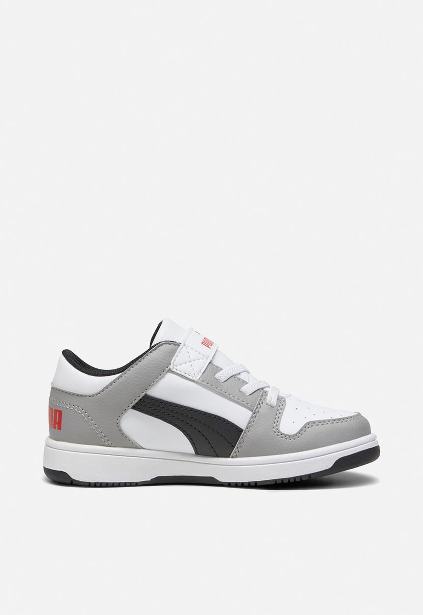 PUMA - Rebound layup lo sl v ps - puma white/puma black/concrete grey