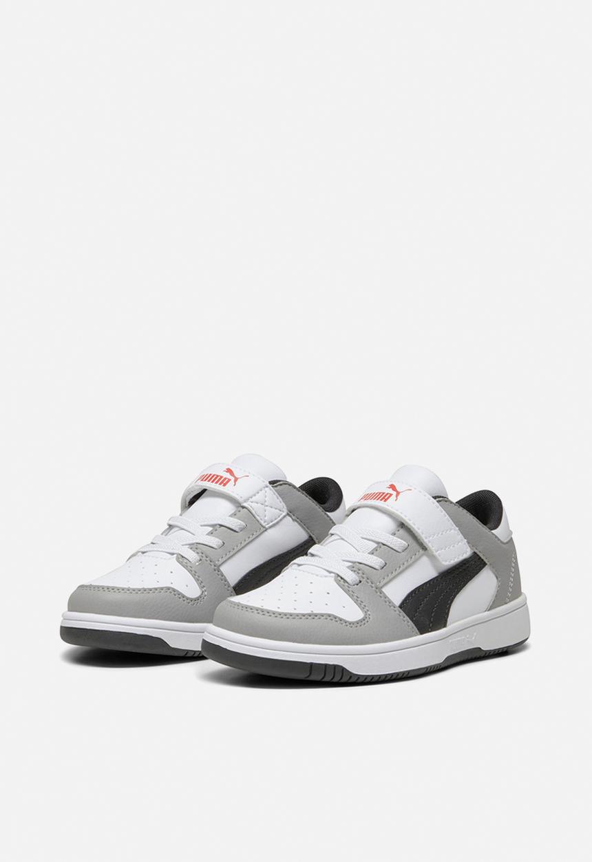 PUMA - Rebound layup lo sl v ps - puma white/puma black/concrete grey