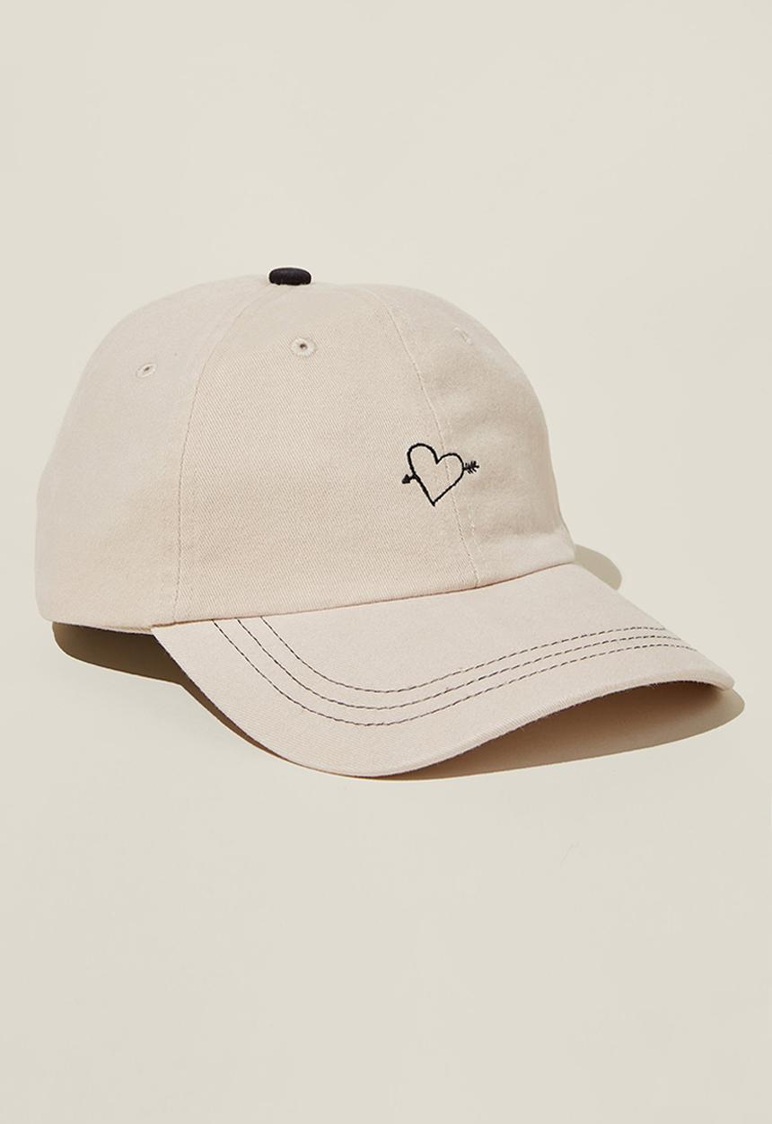 Rubi - Classic dad cap - arrow heart/ecru