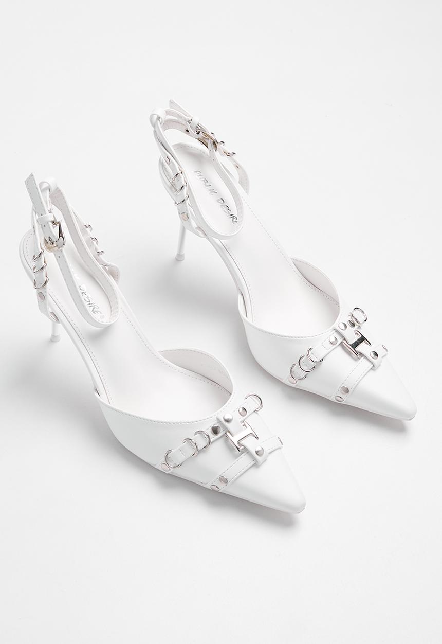Public Desire - Prowl court heel - white