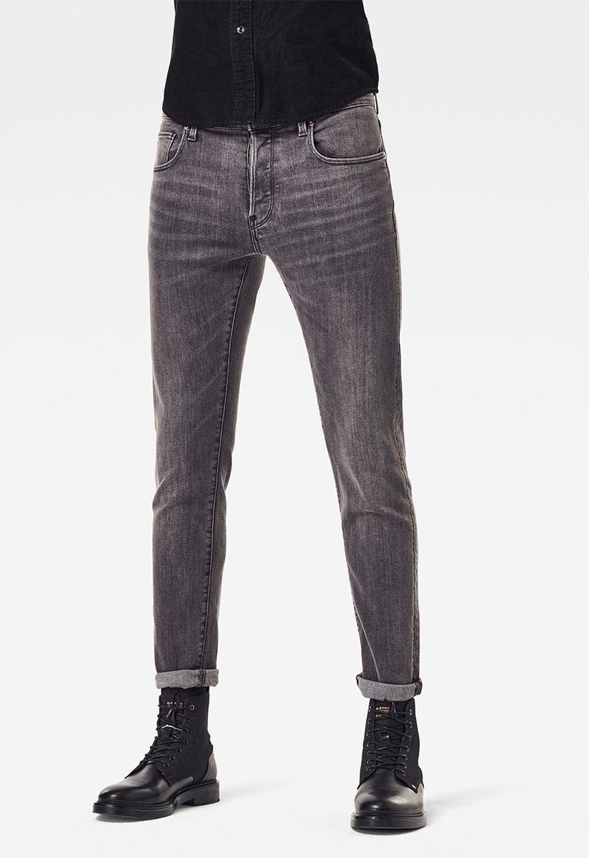 G-STAR - 3301 Slim olto black superstretch - black