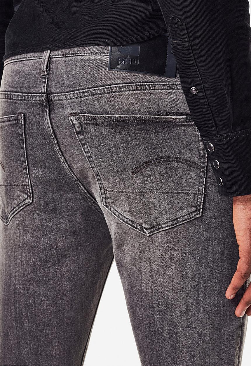 G-STAR - 3301 Slim olto black superstretch - black