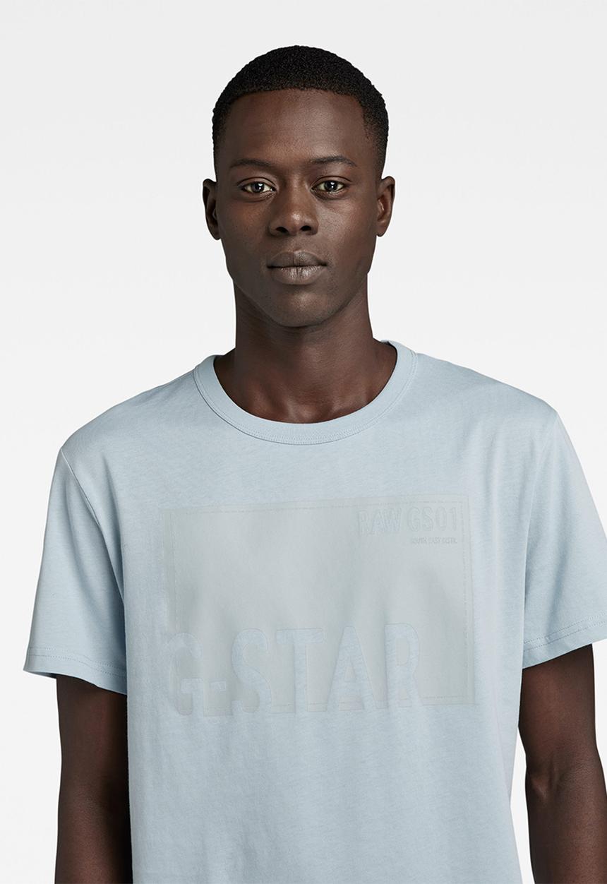 G-STAR - Graphic 8 r t short sleeve youn jersey - mid-blue