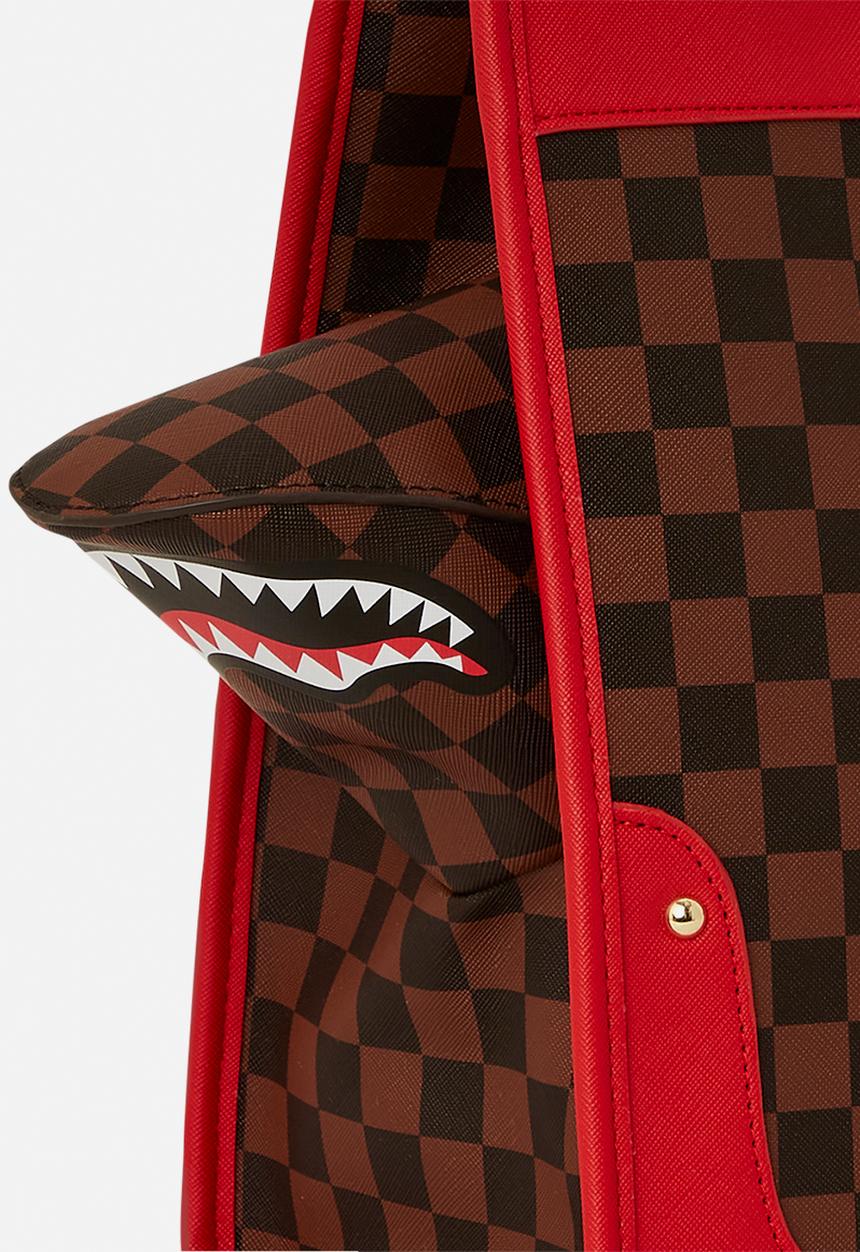 Sprayground - Sharks in Paris tote - red & brown 