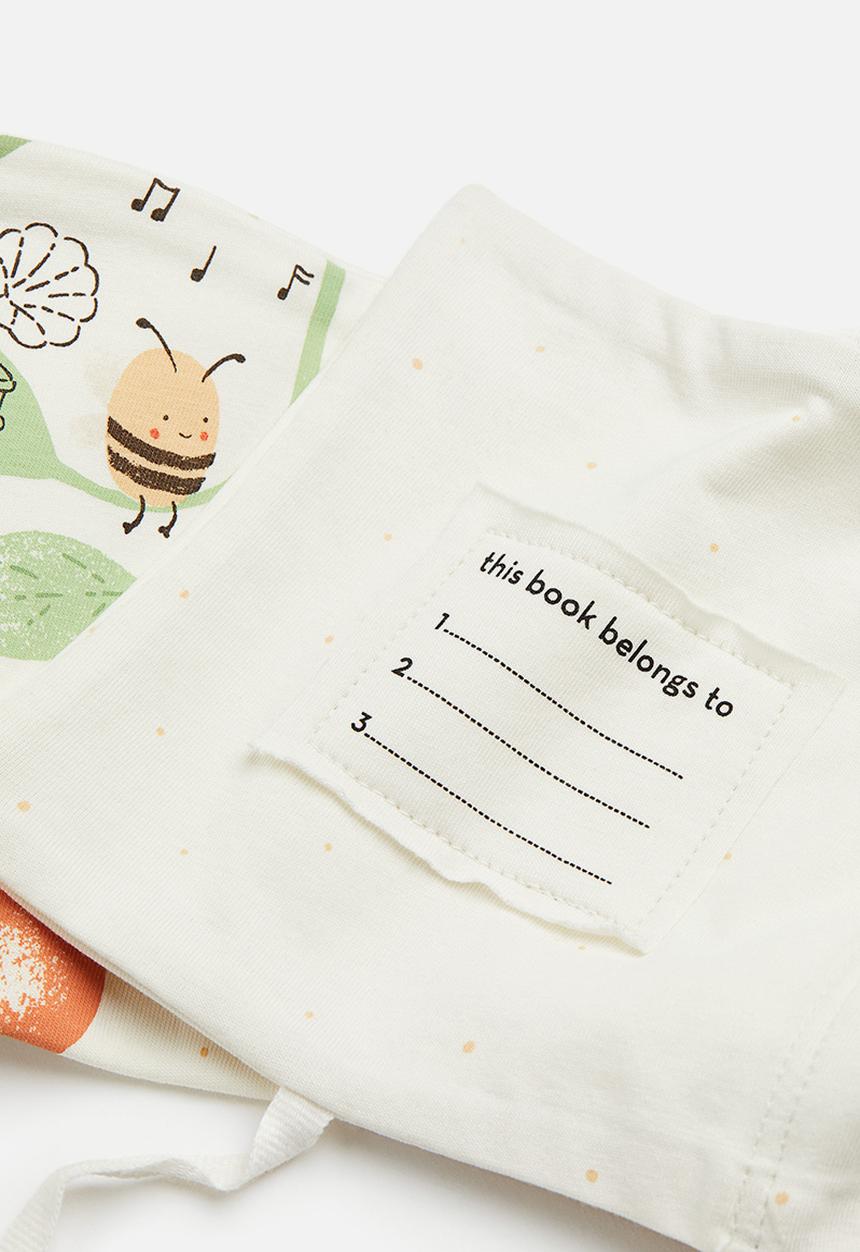H&M - Fold-out soft book - natural white / fruits  