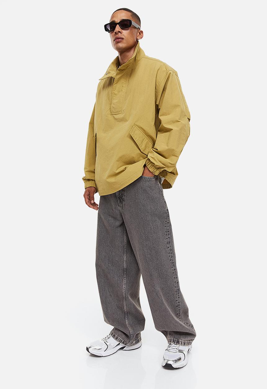 H&M - Relaxed fit water-repellent popover jacket - yellow