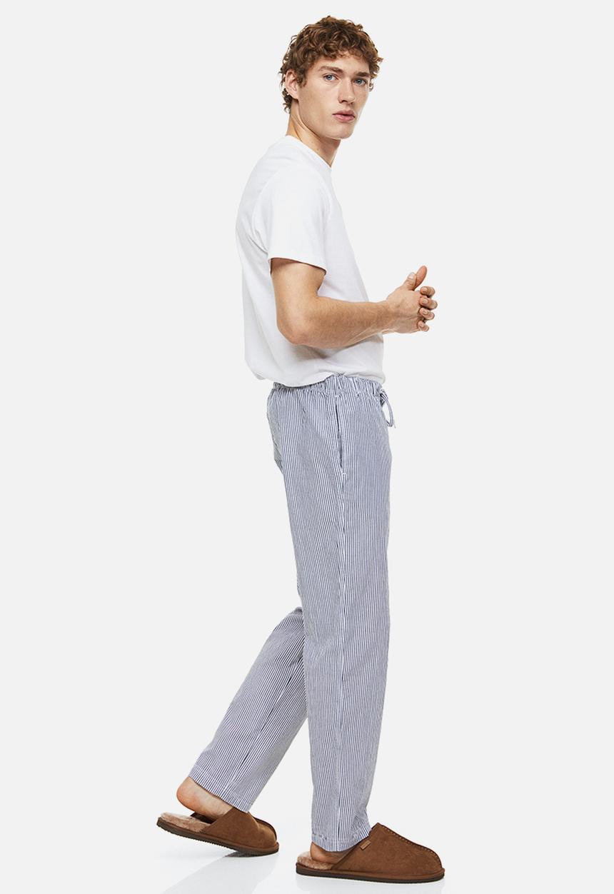 H&M - Regular fit pyjama bottoms - blue narrow striped