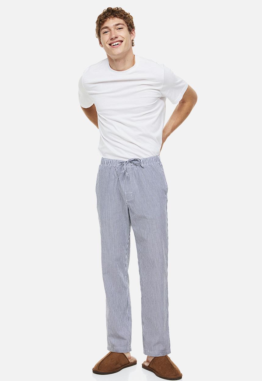 H&M - Regular fit pyjama bottoms - blue narrow striped