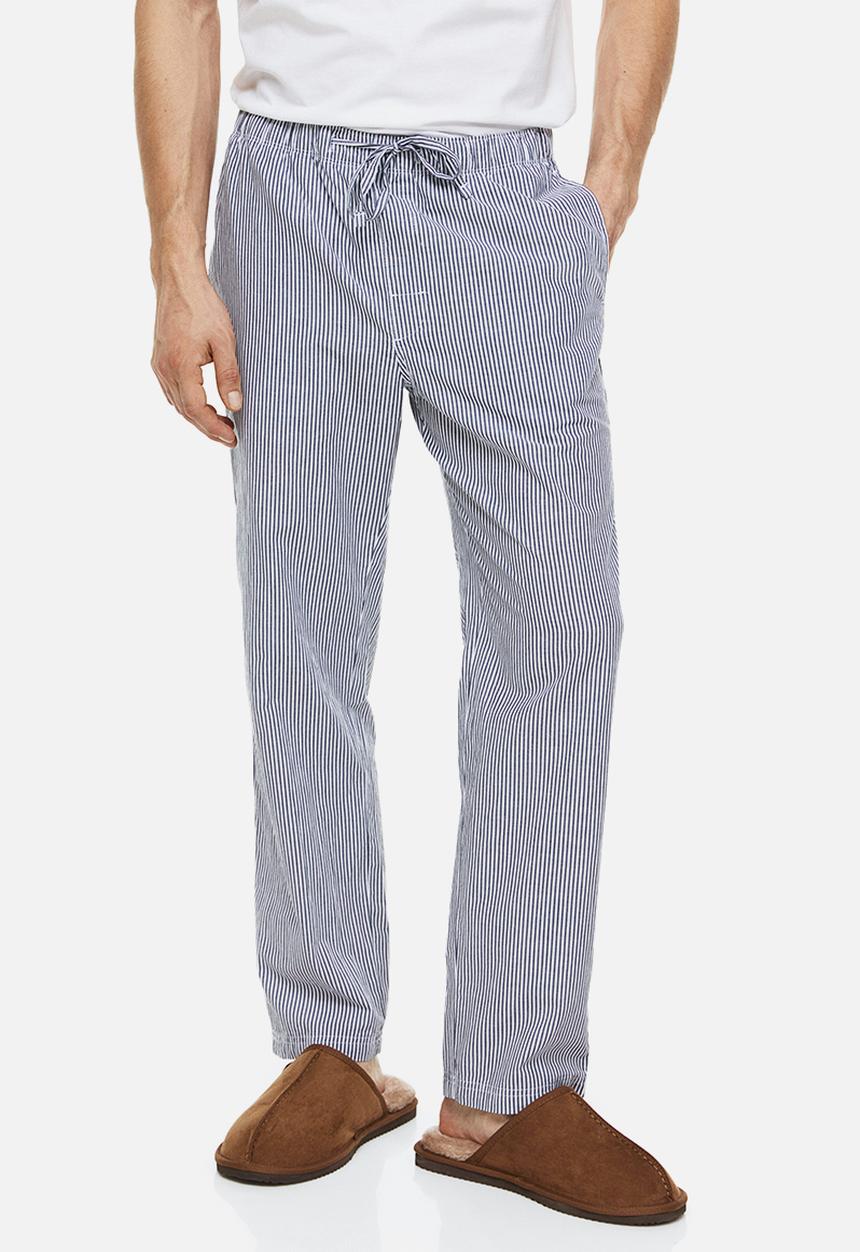 H&M - Regular fit pyjama bottoms - blue narrow striped