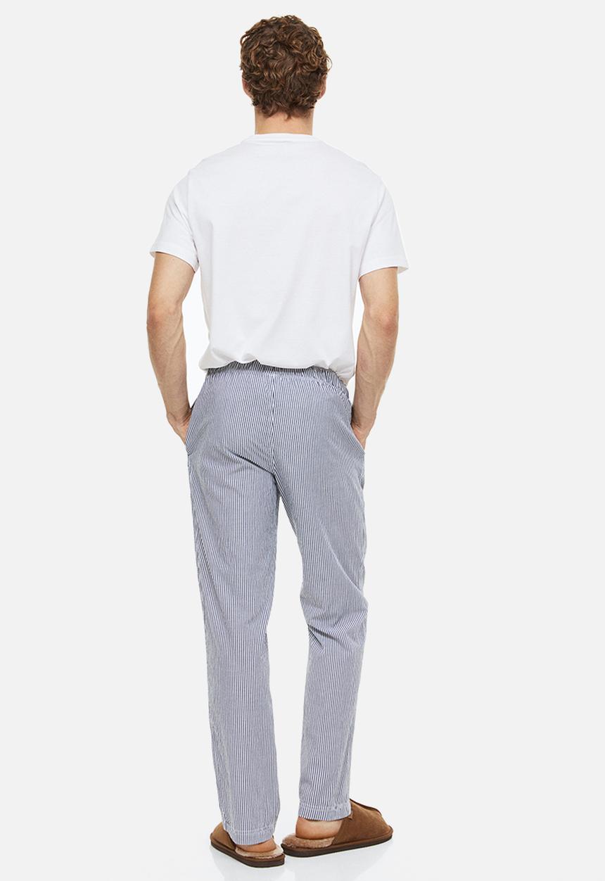 H&M - Regular fit pyjama bottoms - blue narrow striped