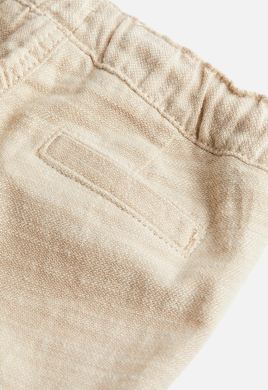 H&M - Cotton shorts - light beige 