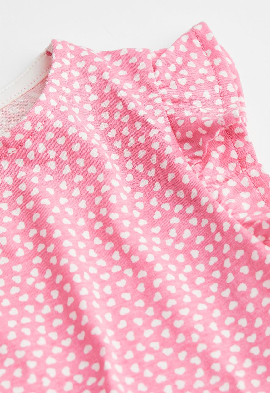 H&M - Patterned dress - pink hearts