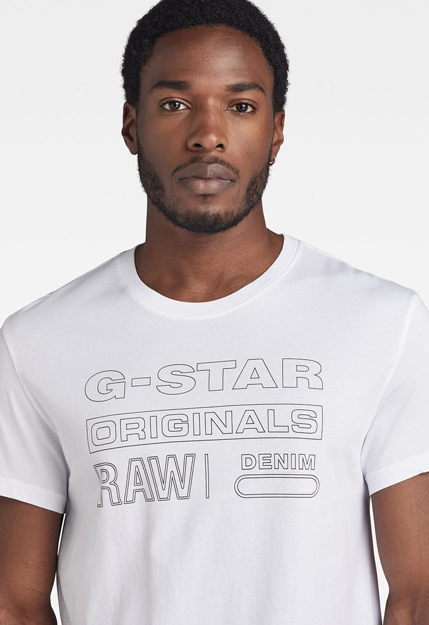 G-STAR - Originals r t - compact jersey - white