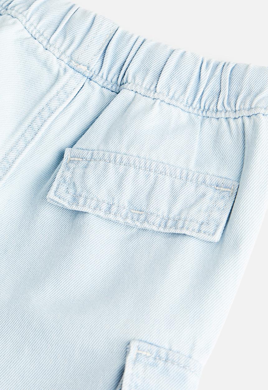 H&M - Cotton cargo shorts - light blue
