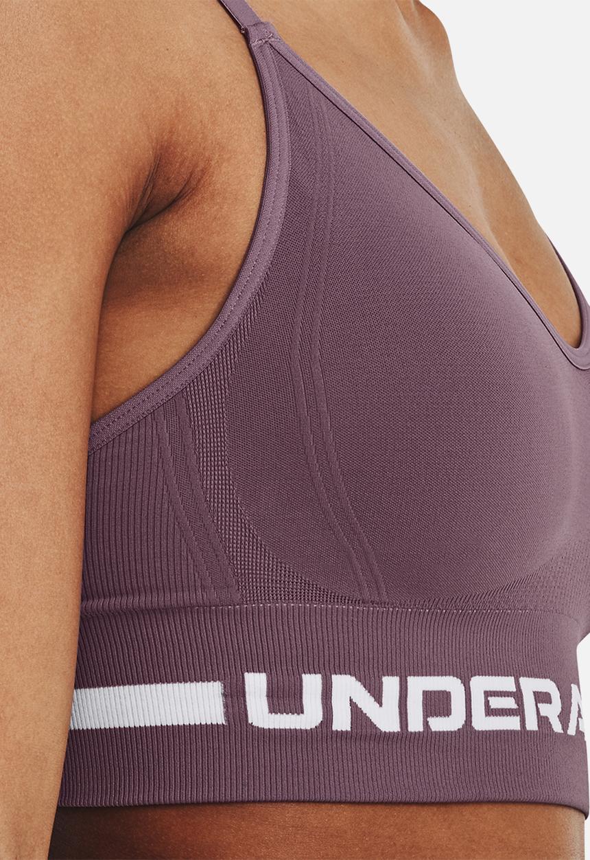 Under Armour - Ua seamless low long bra - misty purple & white