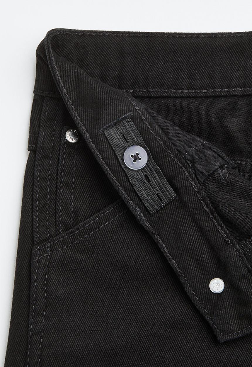 H&M - Baggy fit twill trousers - black