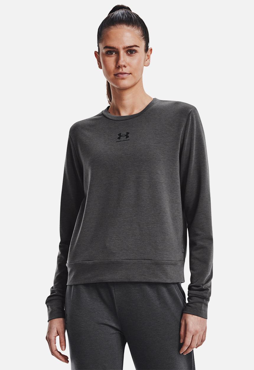 Under Armour - Rival terry crew - jet grey & black