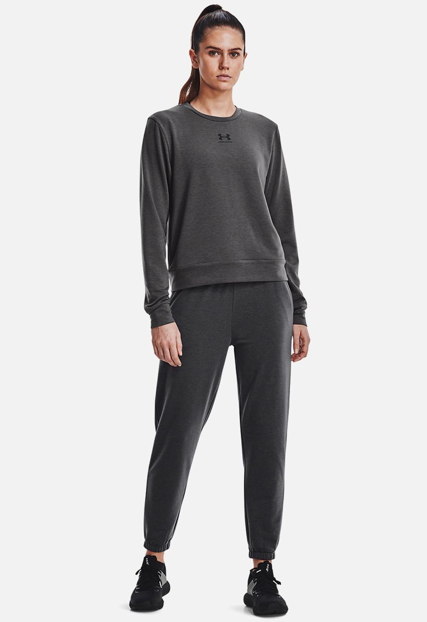 Under Armour - Rival terry crew - jet grey & black