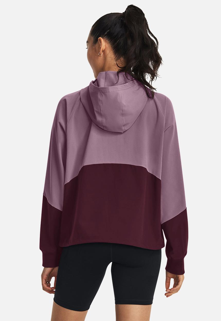Under Armour - Woven fz jacket - misty purple & dark maroon