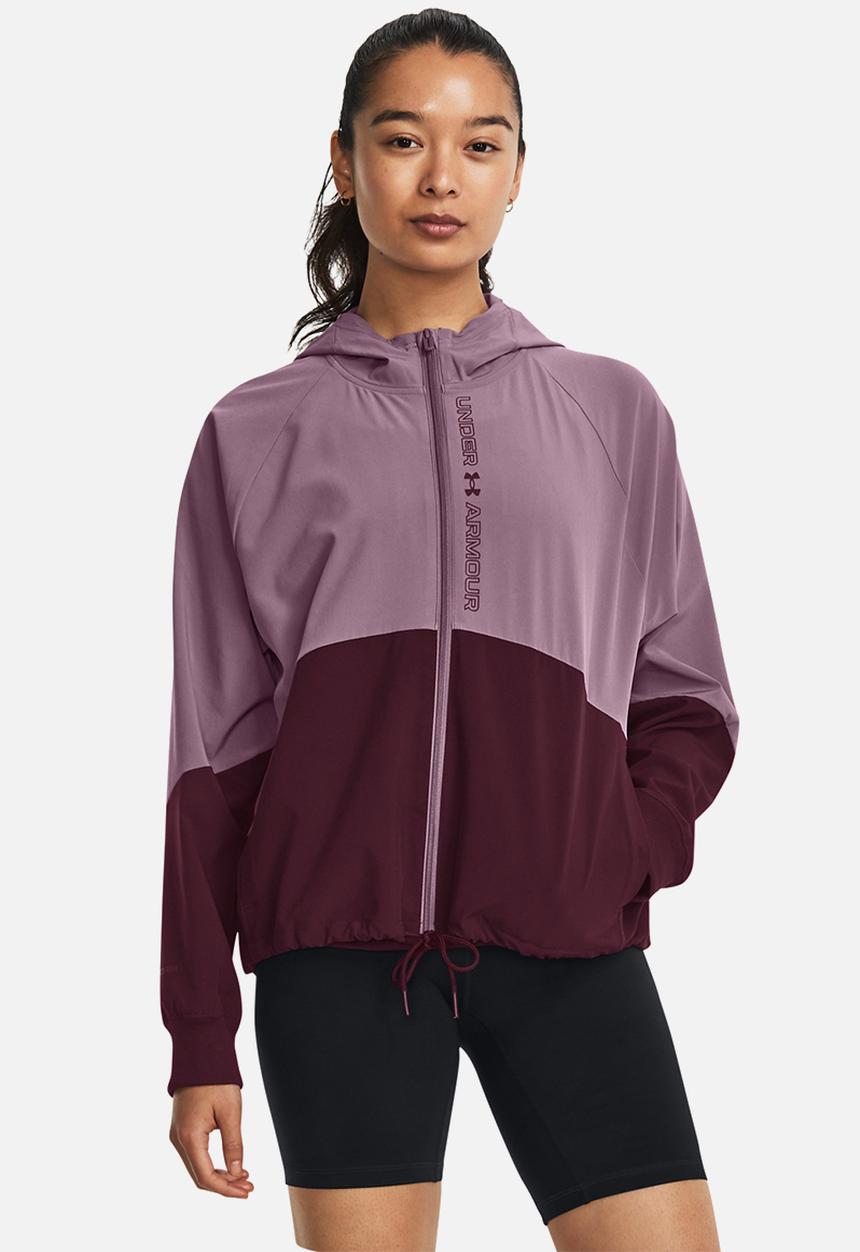 Under Armour - Woven fz jacket - misty purple & dark maroon