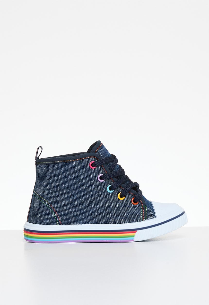 Pierre Cardin - Rainbow sneaker boot - denim blue