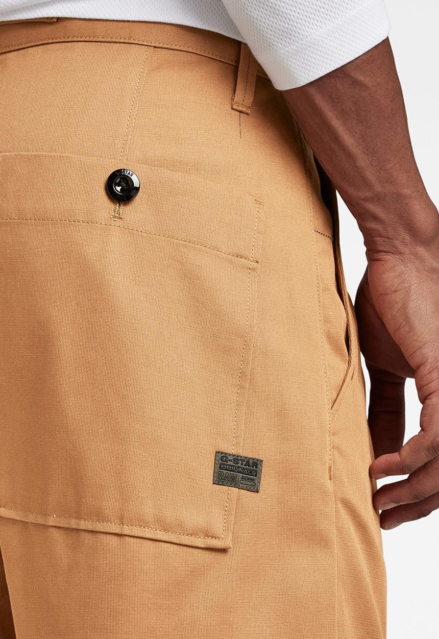 G-STAR - Worker chino short - draper dobby - stone