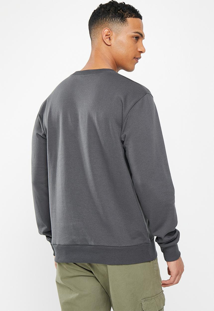 Ben Sherman - Typography crew sweater - charcoal