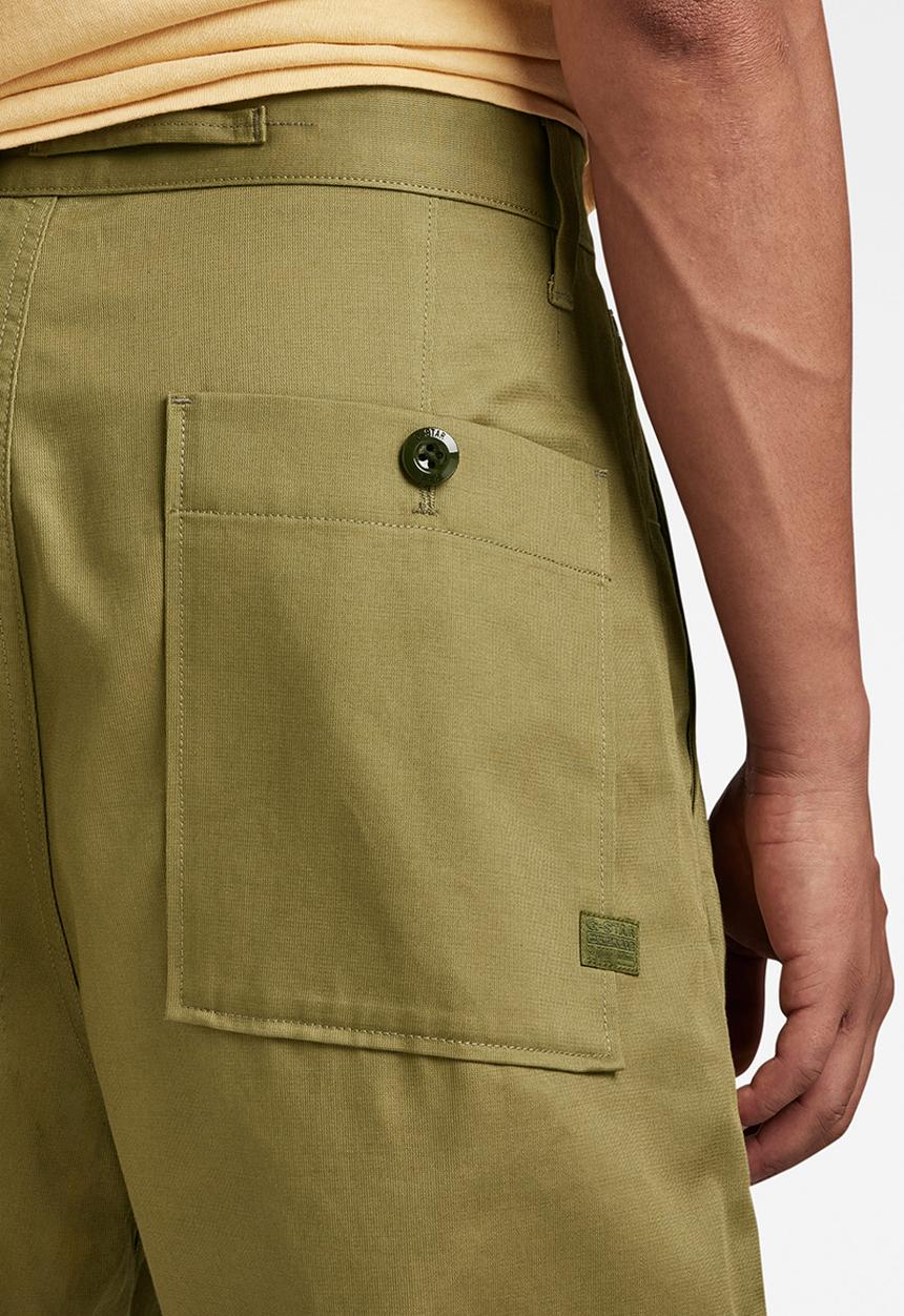 G-STAR - Worker chino short - draper dobby - olive