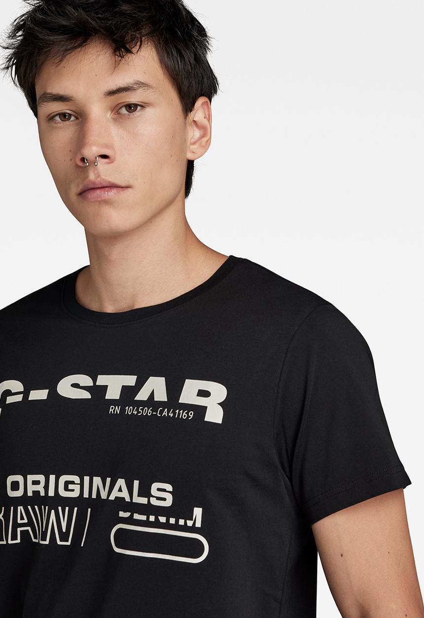 G-STAR - Originals r t - compact jersey o - black