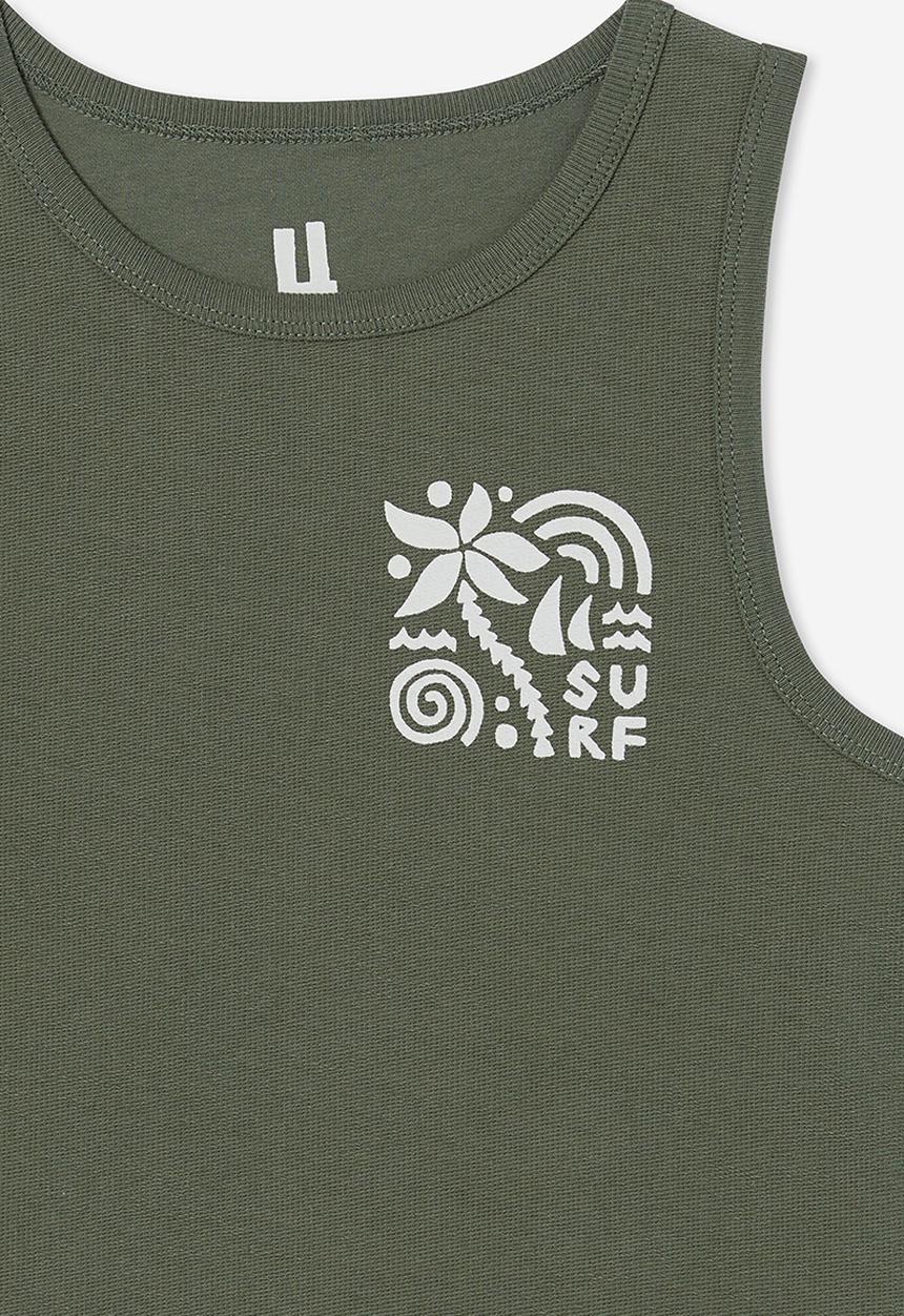 Cotton On - Olsen tank - swag green/surf