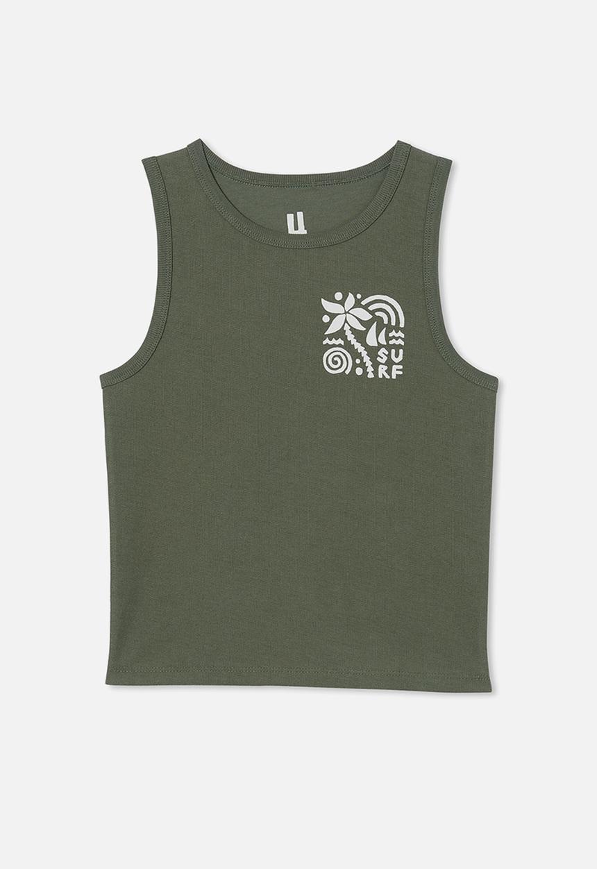 Cotton On - Olsen tank - swag green/surf