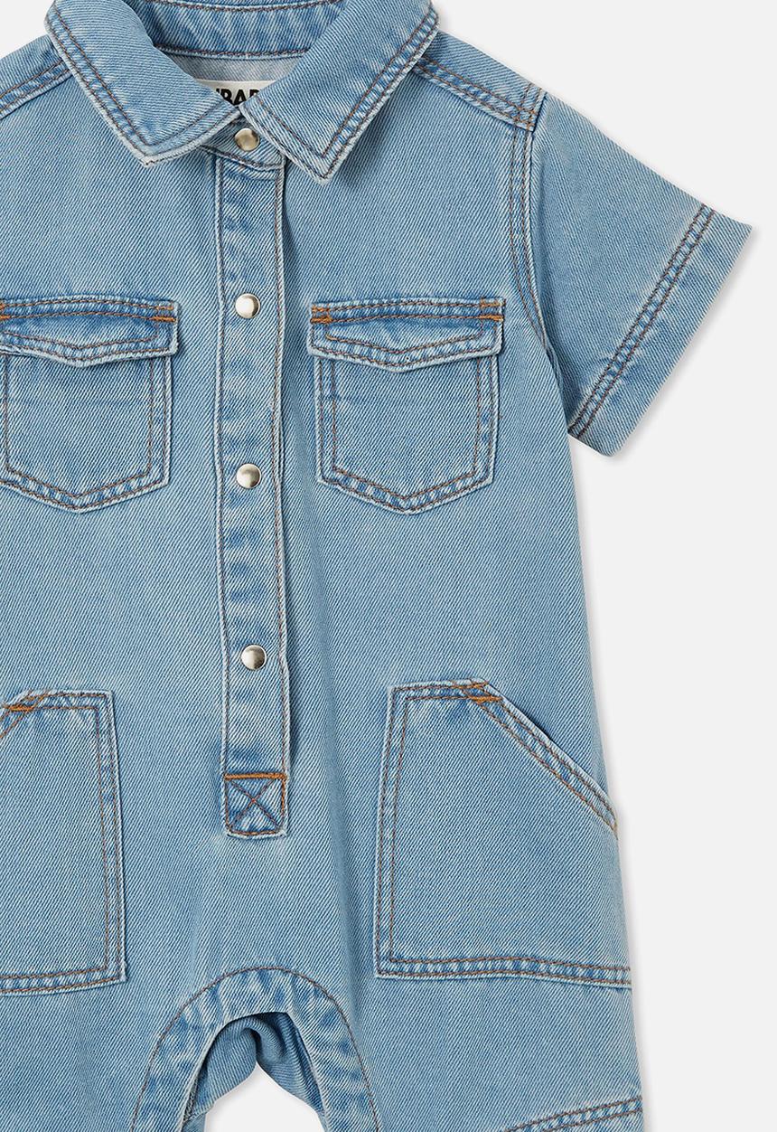 Cotton On - Nancy denim playsuit - byron mid blue
