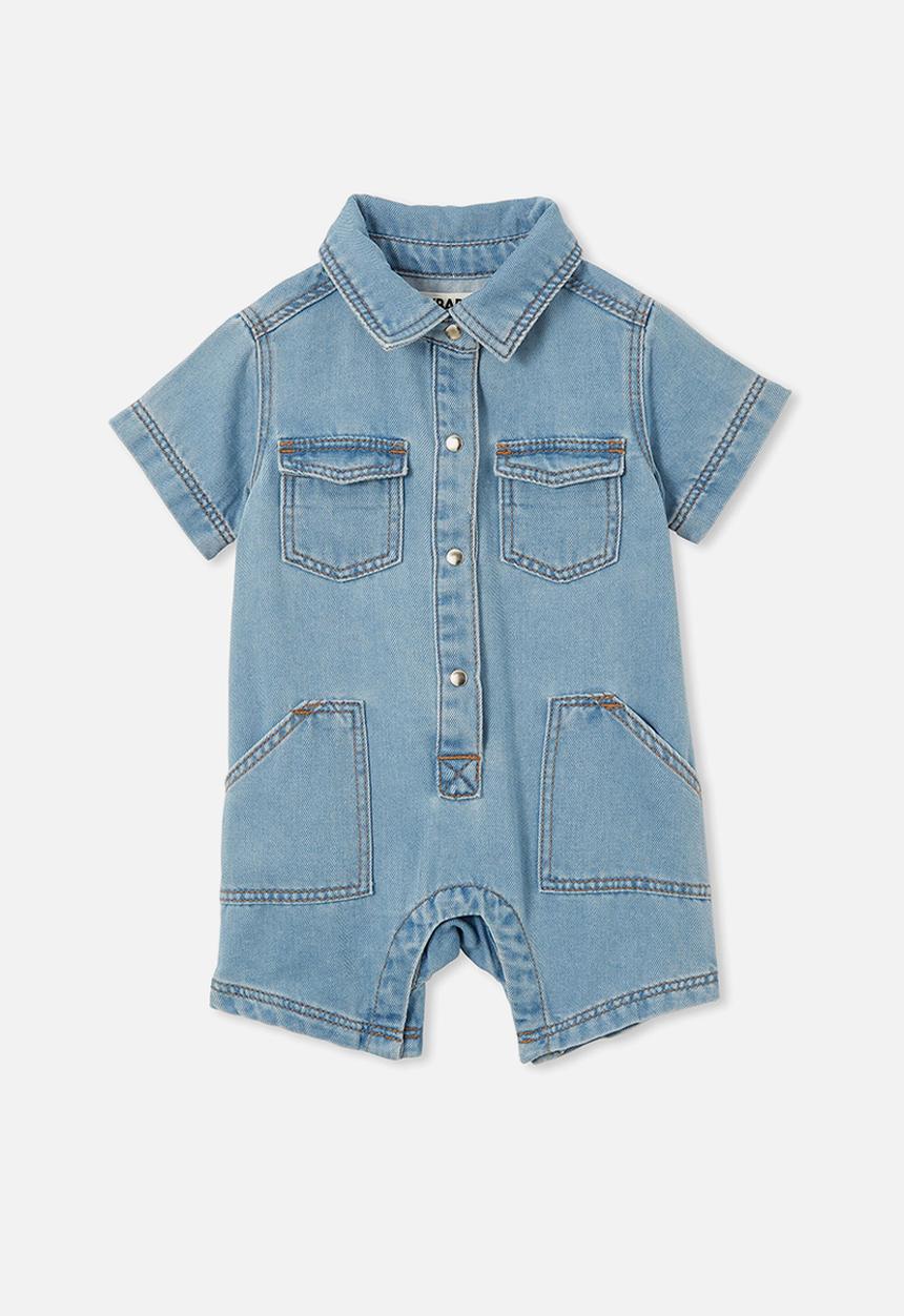 Cotton On - Nancy denim playsuit - byron mid blue