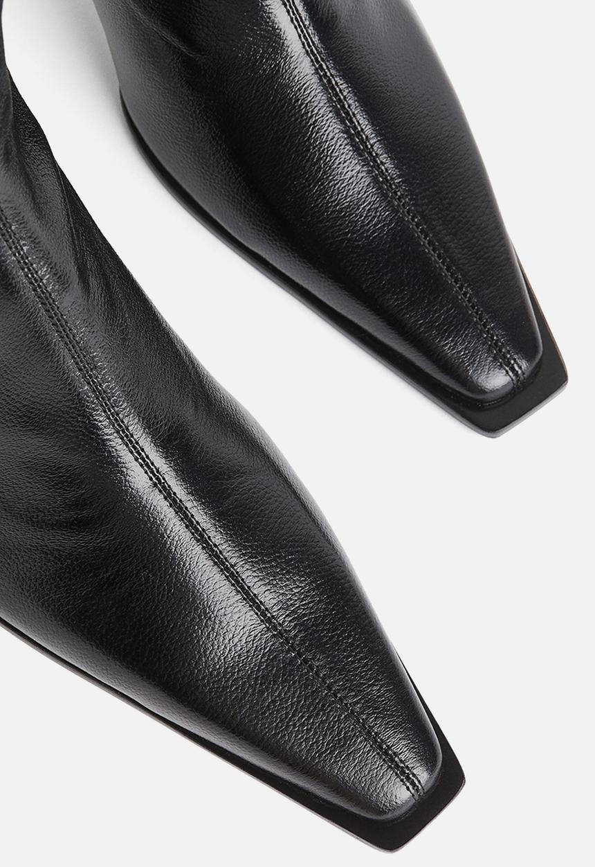 H&M - H&M Studio: Leather sock boots - black