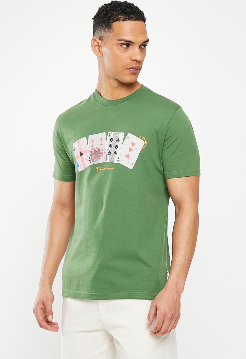 Ben Sherman - Playing card tee-shirt - rich fern