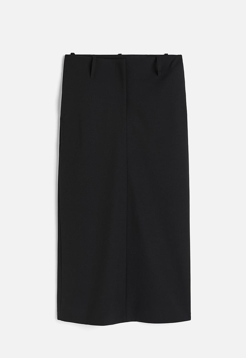 H&M - H&M Studio: Wool-blend pencil skirt - midnight black 