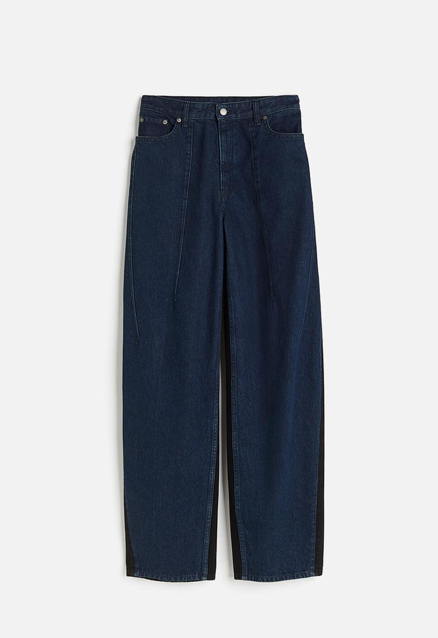 H&M - H&M Studio: Two-toned jeans - dark denim blue black 