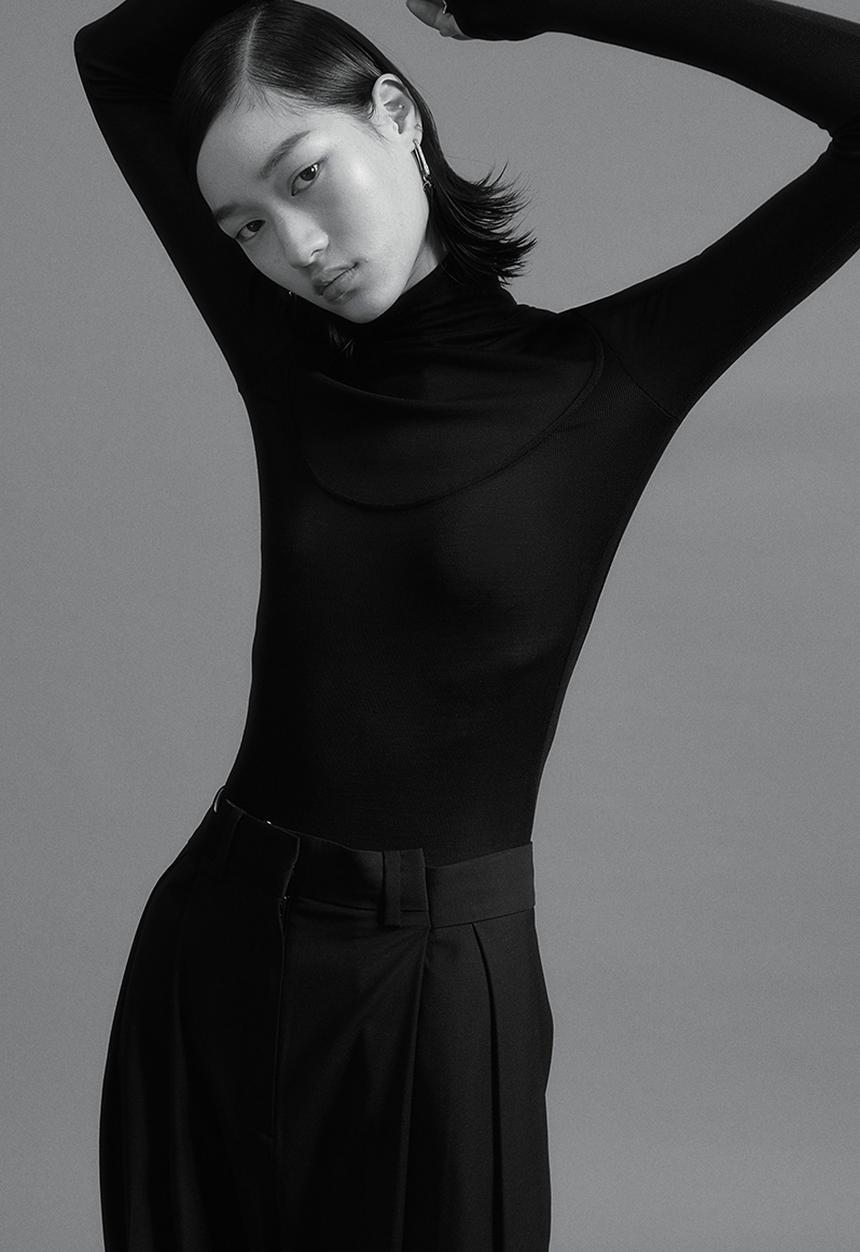 H&M - H&M Studio: Wool-blend tailored trousers - midnight black 